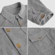 thumbnail image 4 of Camisa de pana para hombre, camisa informal de manga larga, chaqueta de hombre, camisa de corte regular con botones y bolsillo con solapa, 4 of 5