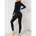 thumbnail image 5 of Sociala Thermal Underwear for Women Long Johns Winter Warm Base Layer Set Cold Weather Top and Bottom, 5 of 8