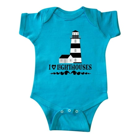 

Inktastic I Love Lighthouses Gift Baby Girl Bodysuit