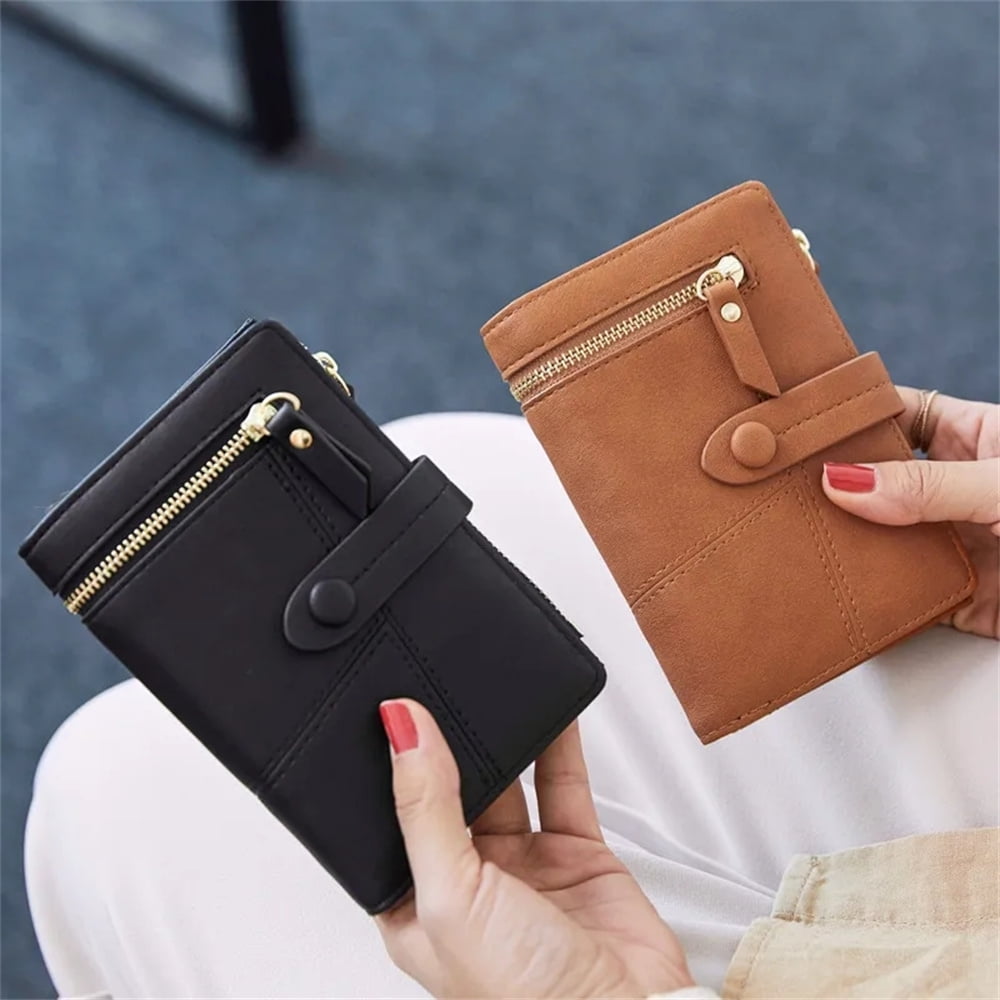 Amazon.com: Slim RFID Blocking Card Holder Small Pocket Wallet Keychian  Zipper Coin Purse Minimalist Leather Cash & Coin & Cards Case for Women Men  (Black) : Clothing, Shoes & Jewelry