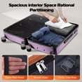 thumbnail image 6 of HOTEEL Carry On Luggage 3 Piece 20 inch Lightweight Travel Luggage Set, ABS+PC Hardside Suitcase with Duffel Bag and Toiletry Bag, 6 of 8