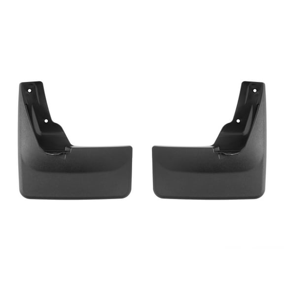 WeatherTech Custom No Drill Splash Guard MudFlaps compatible with Toyota Tundra, Tundra Hybrid, Front Pair - Black