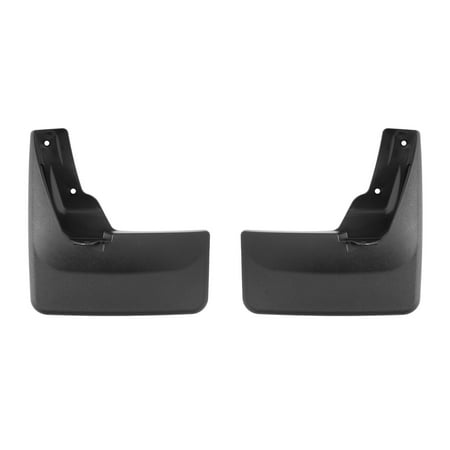 WeatherTech Custom No Drill Splash Guard MudFlaps compatible with Toyota Tundra, Tundra Hybrid, Front Pair - Black