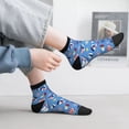 thumbnail image 5 of Goofa Colorful Sailing Ship Pattern Non Slip Socks with Grips for Elderly, Crew Socks Yoga Hospital Socks Cushioned Sole Gripper Socks for Men Women, 5 of 5