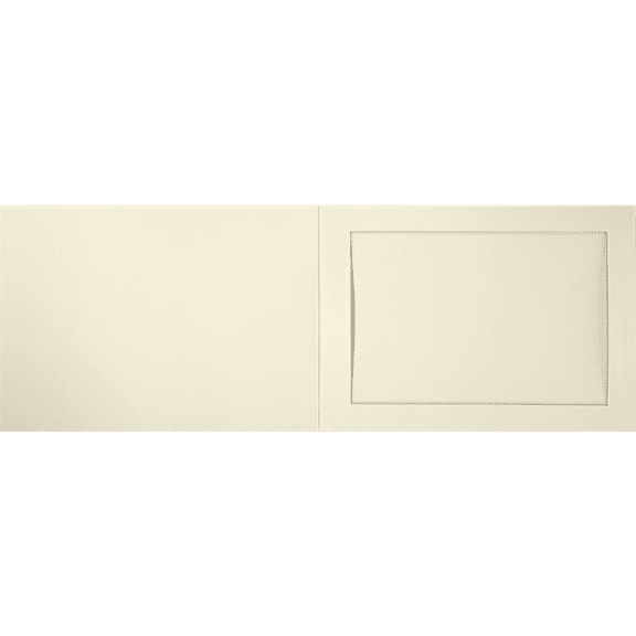 LUXPaper 5 x 7 Landscape Photo Holder, Natural Linen, 50/Pack