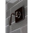 thumbnail image 3 of Kingston Brass KS3045ZL Single-Handle Three-Way Diverter Valve with Square Trim Kit in Oil Rubbed Bronze, 3 of 9