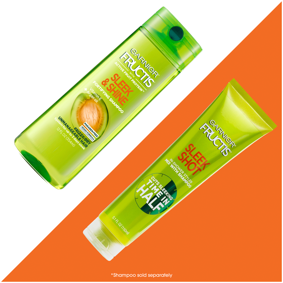 Garnier Fructis Sleek Shot In Shower Hair Styling Cream, 5.1 fl oz - image 3 of 11