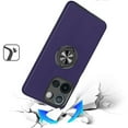 thumbnail image 3 of For Moto G 5G 2025/2026 - G Play 2026 - CHIEF Oil Painted Magnetic Ring Stand Hybrid Case Cover - Dark Purple, 3 of 3