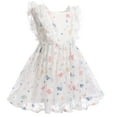 thumbnail image 2 of IDOPIP Baby Girls Sequins Tutu Dress Butterfly Daisy Polka Dots Princess Tulle Evening Gown, 2 of 8
