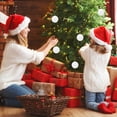 thumbnail image 4 of Fiudx Adornos para Árbol de Navidad, Elegantes Bolas de Espuma con Recubrimiento En Polvo Azul y Blanco, Decoración Navideña Versátil, Perfectos para Árboles y Coronas, Ligeros (8 Cm), Ideales para F, 4 of 6