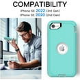 thumbnail image 5 of AICase Shockproof Back Cover Cell Phone Case for Apple iPhone SE 2020 & 2022, Green, 5 of 8