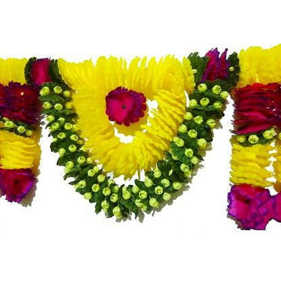 Swadeshi Desire's Entrance Hanging Handmade Bandarwal Atificial Marigold Flower Garlands