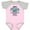 Pink and Heather, variant on Inktastic Happy Birthday, Daddy Best Ever in Blue Boys or Girls Baby Bodysuit