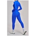 thumbnail image 2 of Top-kevin 2 Piece Seamless Ribbed Workout Sets With Zip Up Jacket High Waisted Gym Yoga Leggings, 2 of 6