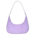 thumbnail image 1 of Mode Femmes Couleur Pure Sacs Hobos Sac à Main à Poignée Supérieure (Violet), 1 of 9