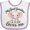 White and Lavender, variant on Inktastic Cute Elephant My Great Grandma Loves Me Boys or Girls Baby Bib