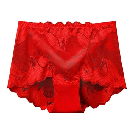 

ZRBYWB Womens Underwear Women s Low Waist Mesh Briefs Solid Cotton Crotch Underwear Panties