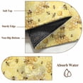 thumbnail image 6 of Round Rug 6Ft Washable Non-Slip, Summer Bees Circle Area Rugs for Living Room Bedroom, Pastoral Garden Yellow Honey Watercolor Indoor Floor Mats Carpet Runner for Home Decor Aesthetic, 6 of 8