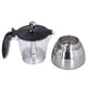 thumbnail image 2 of Cafetera de cocina de 6 tazas, cafetera moka con tapa de ABS transparente de acero inoxidable para el hogar y la oficina, 2 of 14