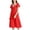 Red—Pajama Sets for Women, variant on AGWOLF Nightgowns for Women Long Short Sleeve Night Gown V Neck Folwy Victorian Sleep Dress Soft Night Dresses Ladies Sleepwear Hot Pink Free Size