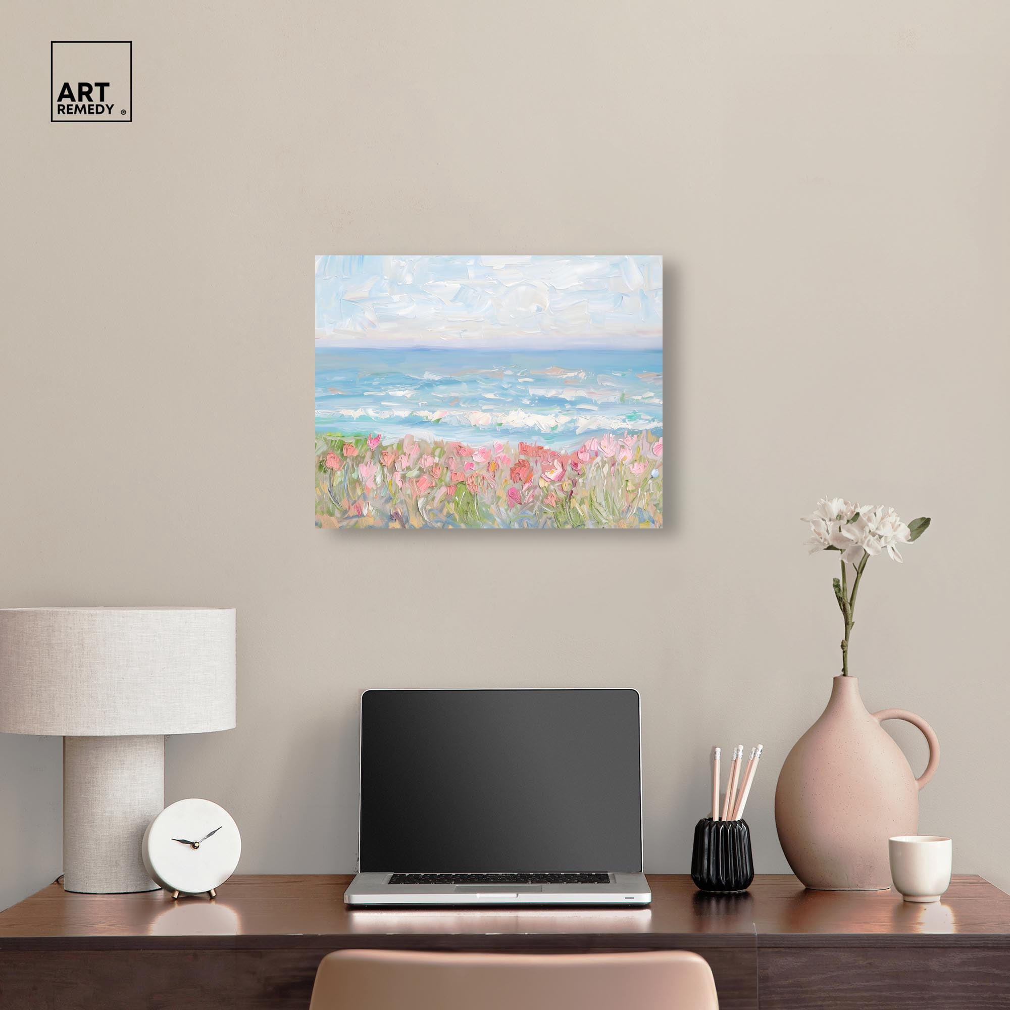Waves of Peace Canvas Famous Artist Prints by Art Remedy, Gallery Wrapped, 20 x 16
