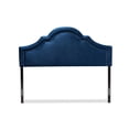 thumbnail image 2 of Baxton Studio Rita Velvet and Wood Full Headboard in Navy Blue, 2 of 7