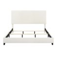 thumbnail image 5 of imerelez Bridgevine Home Queen Size White Boucle Upholstered Platform Bed, 5 of 10
