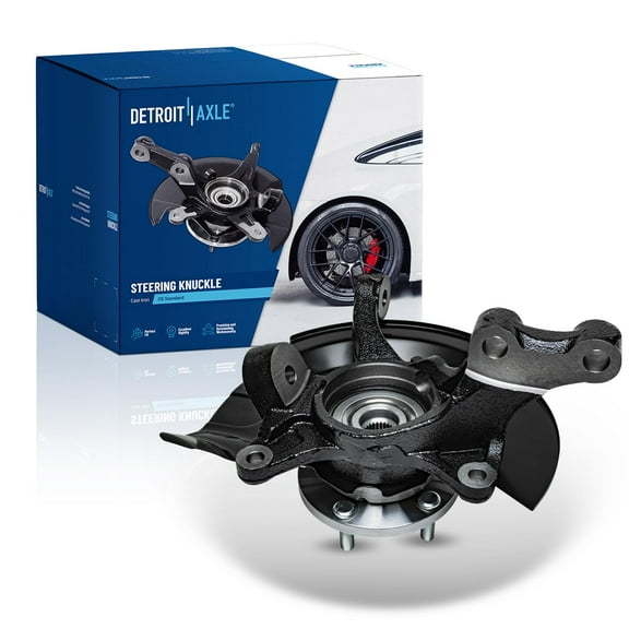 Detroit Axle - 2.4L Front Left Steering Knuckle for 2004-2006 Toyota Camry, Driver Side Steering Knuckle & Wheel Hub Bearing Assembly 2004 2005 2006 Replacement