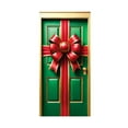 thumbnail image 2 of Christmas Bowknot Door Cover Decoration, Delicate Bright Door Covers for Door and Wall Decorations Festival Party Decor 70.87×35.43Inch Multicolor, 2 of 9