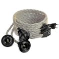 thumbnail image 5 of 6.8M 2-Conductor Linen Electric Cable, with E26/E27 Socket (3 sockets) and Dimmable Switch, for DIY Lamp (without bulb), 5 of 5