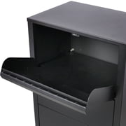 Package Delivery Box for Outside, Freestanding Express Mail Parcel Drop Box with Lockable Door and Secure Storage Compartment, Extra Large Weather-Proof Parcel Mailbox for House Porch, Curbside
