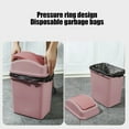 thumbnail image 3 of Swing Top Lid Trash Can, 4.5 Gallon Step-On Kitchen Bathroom Garbage Bin, Hands-Free Automatic Open/Close Wastebasket for Home Office(Pink), 3 of 6