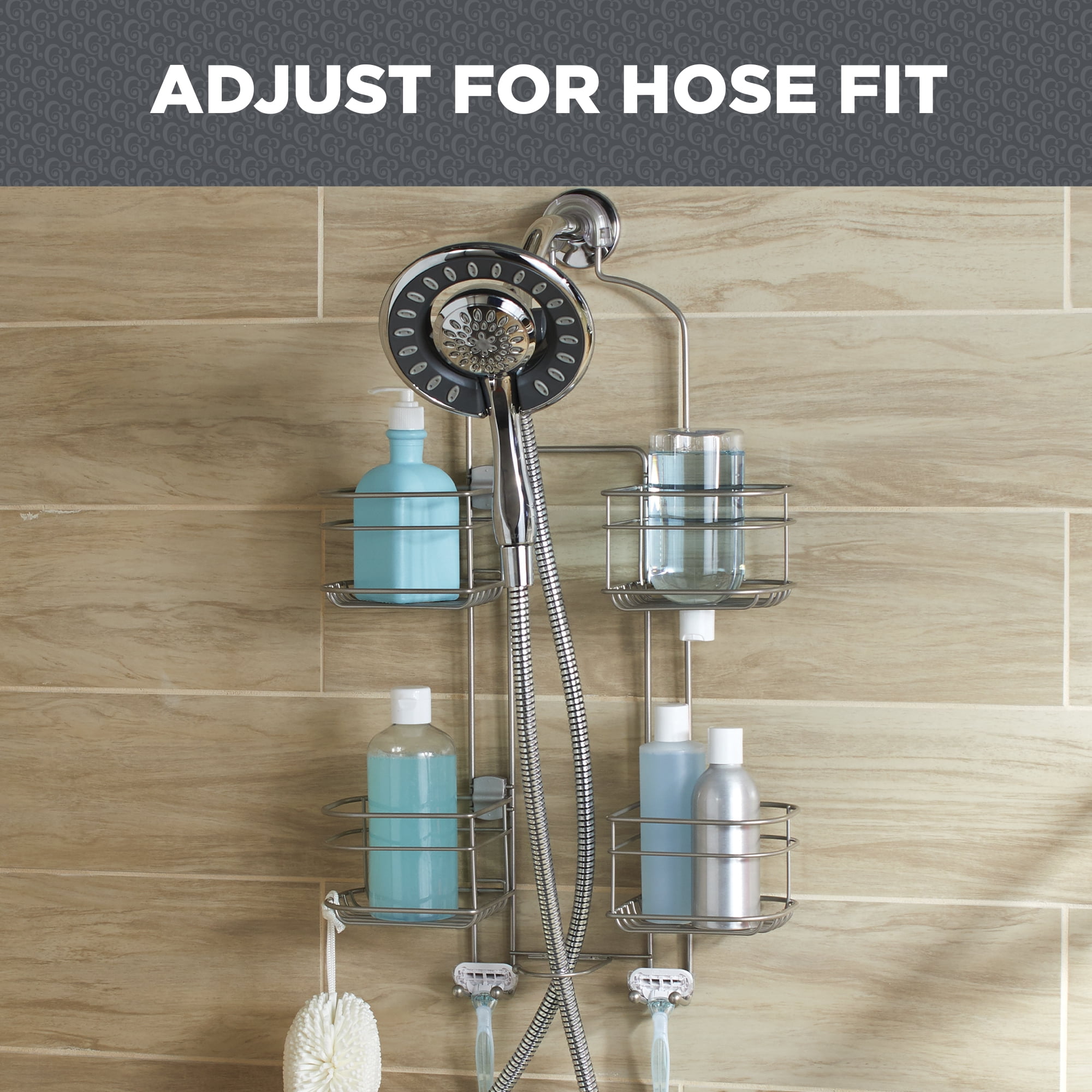 Better Homes & Gardens Adjustable Shower Caddy with Multi-Direction  Shelves, Oil-Rubbed Bronze 