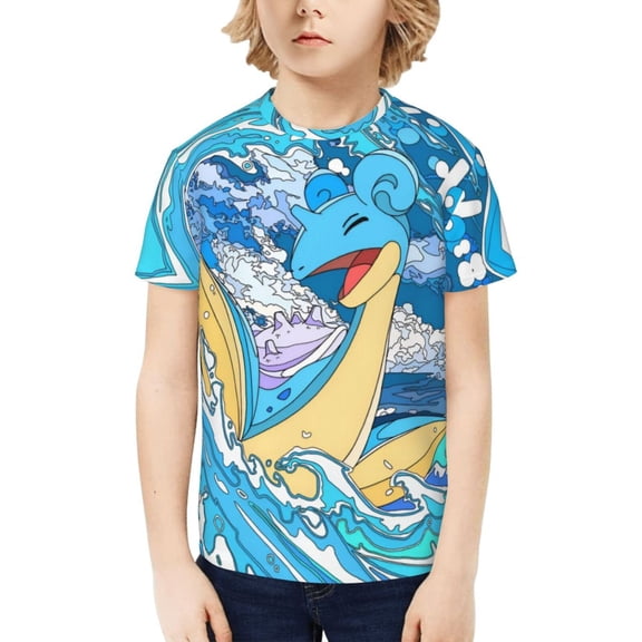 Boys Girls Teens T Shirt Graphic Print Casual Short Sleeve Funny Top Tees Shirt for Youth Kids