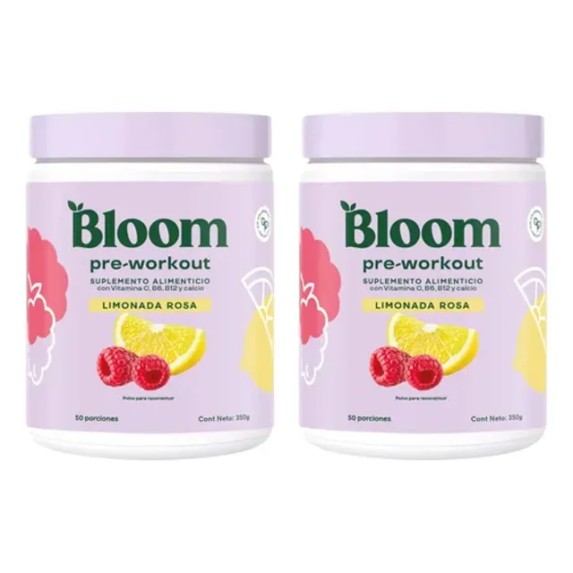 Pre Entreno Limonada Rosa Bloom 2 Pack De 350g
