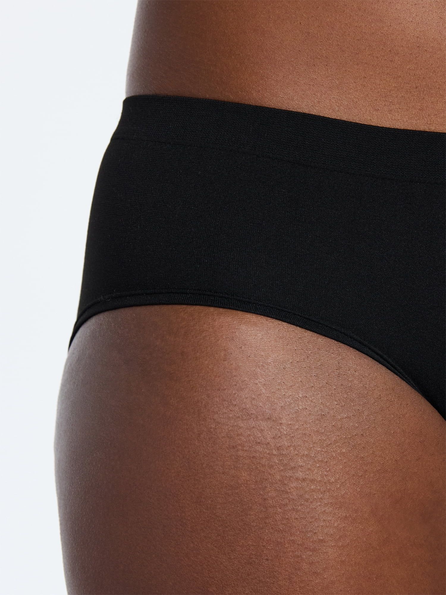 Joyspun Women's Seamless Hipster Panties, 6-Pack, Sizes XS-XXXL