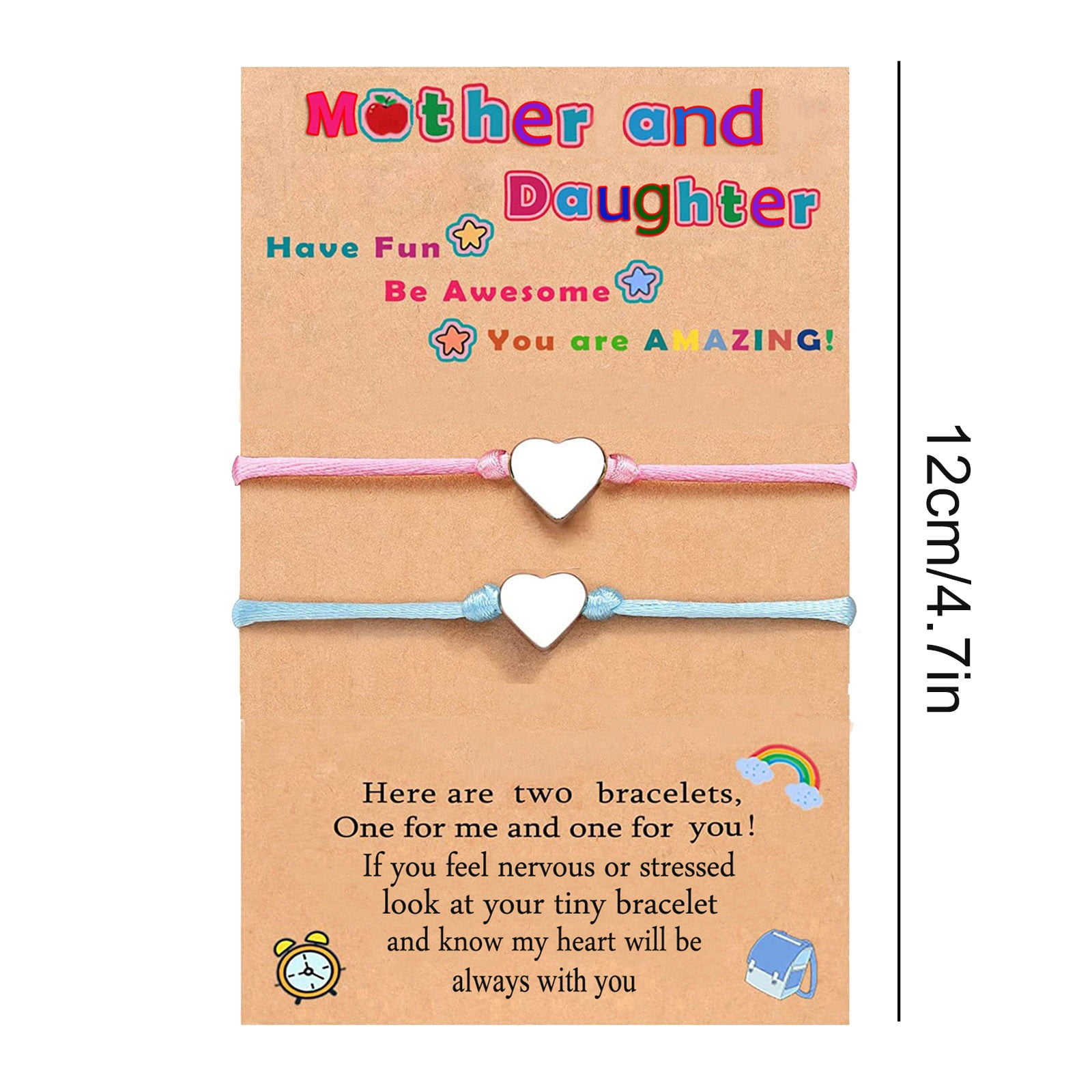 DIY Mother's Day Heart Friendship Bracelets