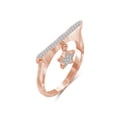thumbnail image 3 of JewelersClub Diamond Rings for Women – Accent White Diamond Ring Jewelry– Rose Gold Over Silver Bands for Women –– Ring by JewelersClub, 3 of 4