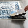 thumbnail image 5 of Entourage Odile Distressed Floral Moroccan Trellis 5x8 Area Rug Ivory and Blue, 5 of 7