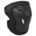 thumbnail image 4 of Kids' 6-Piece Protective Gear Set - Black, Small Size: Knee, Elbow & Wrist Pads for Sports Safety, Made of PE, Polyester and Foam, Offering All-Round Protection for Active Children, 4 of 6