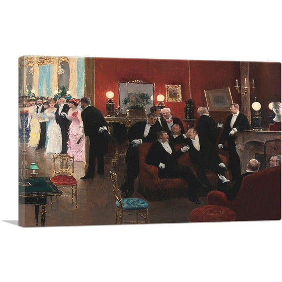ARTCANVAS The Reception Canvas Art Print by Jean Beraud - Size: 26" x 18" (0.75" Deep)