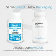 SuperSmart - Alpha Lipoic Acid 500 mg per Day - Universal Antioxidant Supplement | Non-GMO & Gluten Free - 60 Vegetarian Capsules