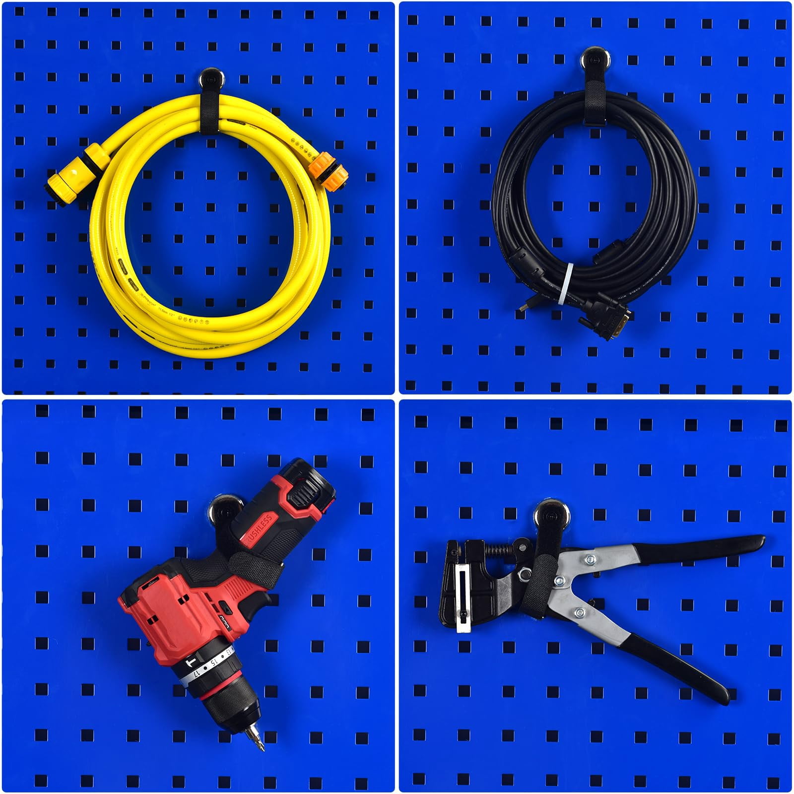 Heavy Duty Magnetic Hooks  Tool Holders 40lbs Garage For Storing Cables Ropes Wires And Cordless Tools In Garages Workshops Cruise Rvs Pickup(4pcs)