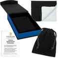 thumbnail image 7 of 8.5mm Chunky Rhodium Plated Flat Cuban Link Curb Chain Necklace, 24 inches + Gift Box, 7 of 7
