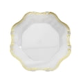 thumbnail image 2 of BalsaCircle 6 Clear Gold 13" Acrylic Wooden Textured Round Elegant Acrylic Beach Charger Plates, 2 of 8