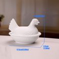 thumbnail image 3 of Shelf Accent Covered Bowl, Chicken Figurine Container for Sideboard Entry Console Styling, Small Keeper Curio with Cover, 3 of 9