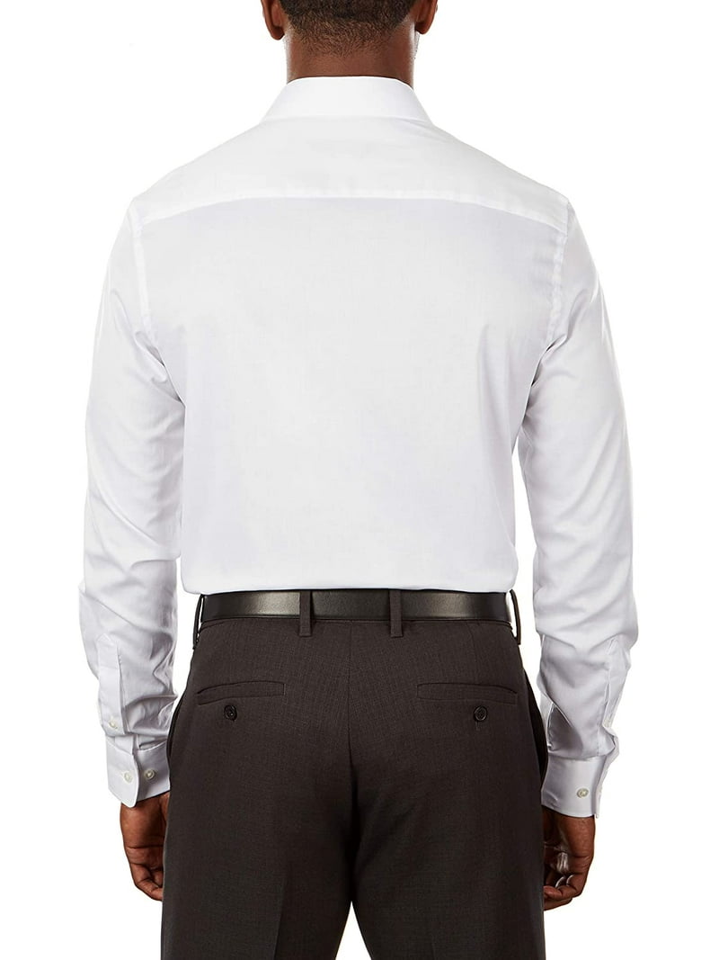 van heusen flex 3 slim fit dress shirt Slim Fit Ultra Stretch Dress Shirt | Black