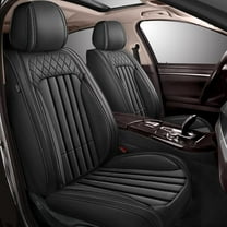 DIKSOAKR Car 5-Seat Covers Front & Rear Full Set Faux Leather Seat Cushion Protector Waterproof Black for Chevrolet Trax 2015-2024