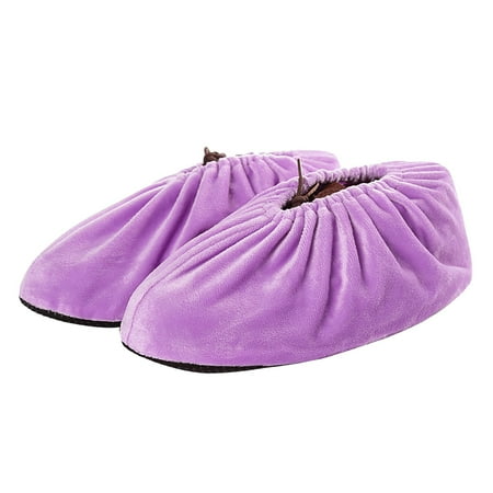 

Home Indoor Flannel Warm Shoe Cover Washable And Reusable Thickened Wear Silencer Warm Shoe Cover，Fit For Us Size 31cm Bill The Costume