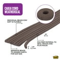 thumbnail image 3 of M-D Building Products 71510 30 ft. Brown Replaceable Caulk Cord Weatherseal for Small Gaps & Cracks, 3 of 14